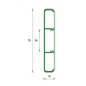 Наличник Ideal Деконика 291 орех 70 мм 2.2 м