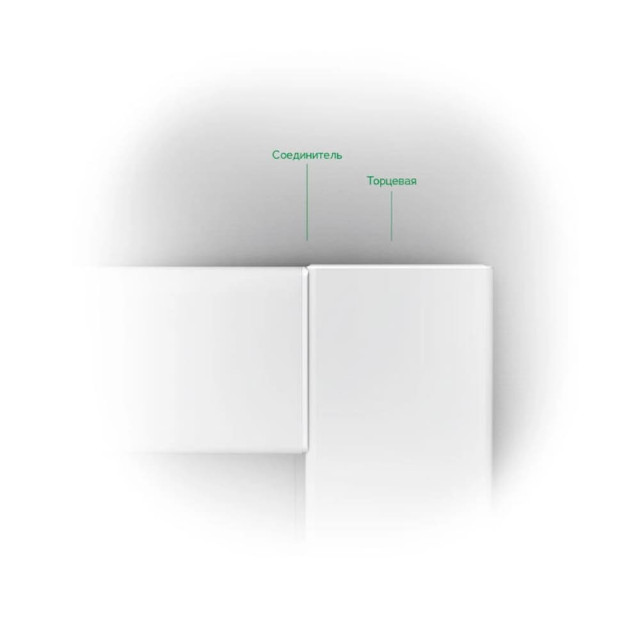 Набор комплектующих для наличника Ideal Deconika 001-0 Белый глянцевый 70 мм