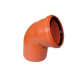 Отвод для наружной канализации Valfex 30101160 160 мм 90° рыжий