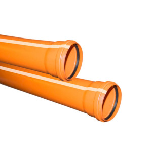 Труба для наружной канализации Valfex 301600100 160*4.9*1000 мм рыжая