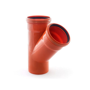 Тройник для наружной канализации РосТурПласт 11677 110*110 мм 45°