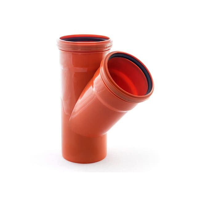 Тройник для наружной канализации РосТурПласт 11677 110*110 мм 45°