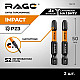 Биты RAGE by VIRA 554178 S2 торсионные PZ3*50 мм 2 шт