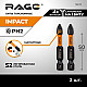 Биты RAGE by VIRA 554122 S2 торсионные PH2*50 мм 5 шт