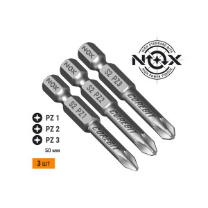 Набор бит Nox Corebit 336007 E6.3 Pz1 Pz2 Pz3 50 мм 3 шт