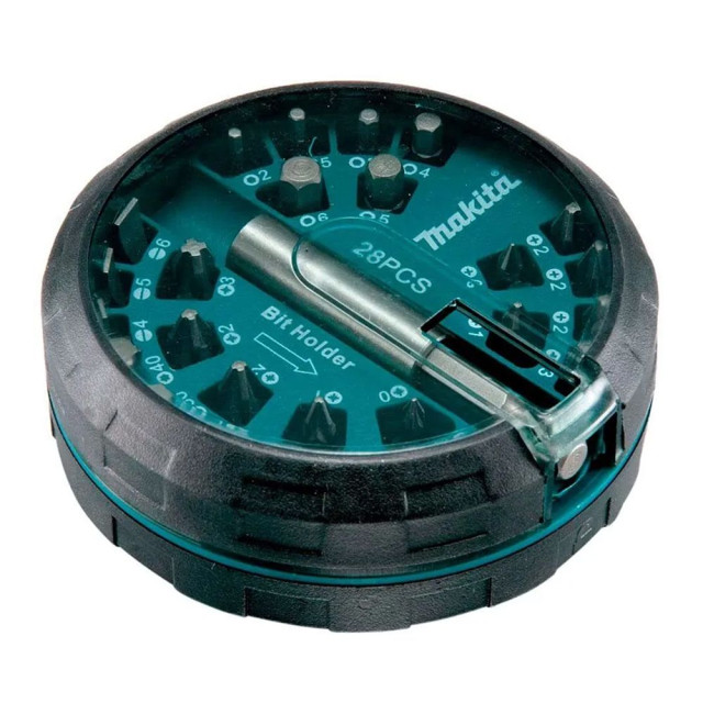 Набор бит Makita B-28911 с магнитным адаптером 28 шт