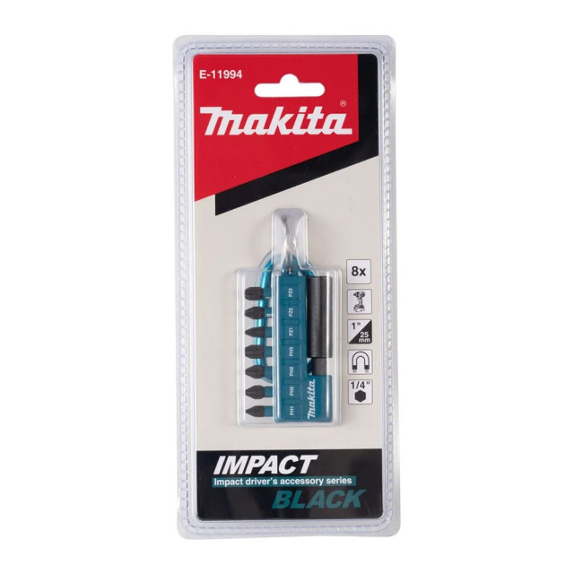 Набор бит Makita Impact Black E-11994 25 мм 8 шт