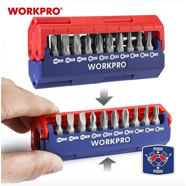 Набор бит Workpro WP221062 13 предметов