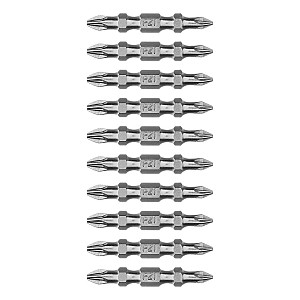 Бита двухсторонняя Gross 112010 PZ2-PZ1*45 мм сталь S2 10 шт