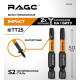 Биты RAGE by VIRA 554148 S2 торсионные TORX T25*50 мм 2 шт