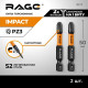 Биты RAGE by VIRA 554178 S2 торсионные PZ3*50 мм 2 шт