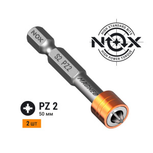 Бита Nox Magneo 330250-2 с магнитной насадкой Е6.3 Pz2 50 мм 2 шт