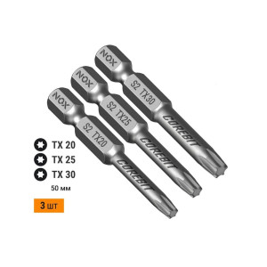Набор бит Nox Corebit 336009 E6.3 Tx20 Tx25 Tx30 50 мм 3 шт