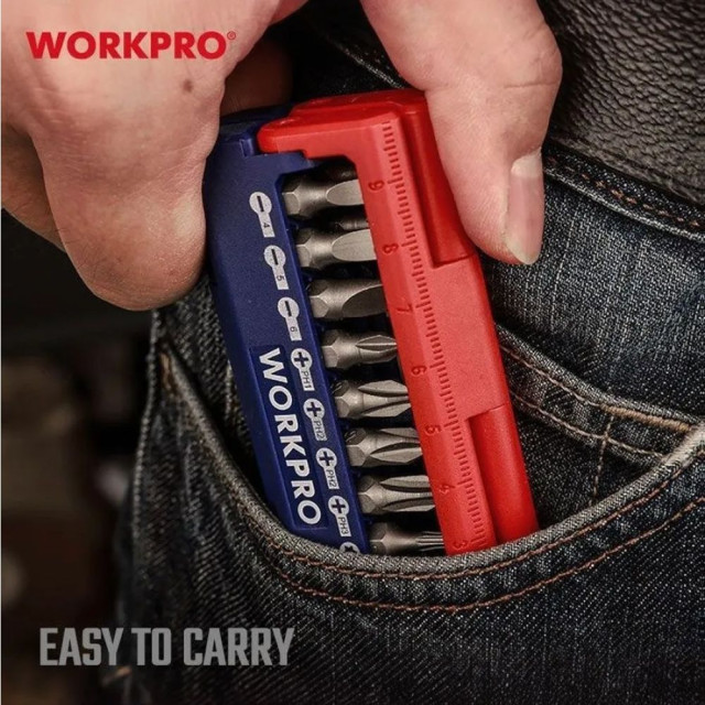 Набор бит Workpro WP221062 13 предметов