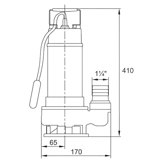 Насос погружной фекальный A&P Marvel AP02A05 800 FE 250/10