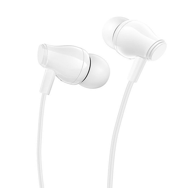Наушники Borofone BM61 46061 внутриканальные с микрофоном белый 1.2 м