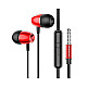 Наушники Borofone BM57 39223 внутриканальные с микрофоном красный 1.2 м