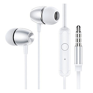 Наушники Borofone BM57 39230 внутриканальные с микрофоном 1.2 м серебро