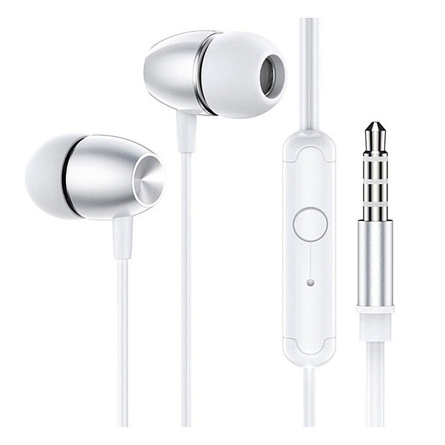 Наушники Borofone BM57 39230 внутриканальные с микрофоном 1.2 м серебро