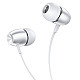 Наушники Borofone BM57 39230 внутриканальные с микрофоном 1.2 м серебро