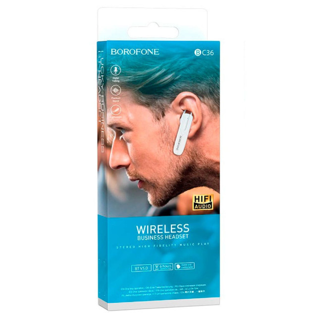 Гарнитура Borofone Bluetooth BC36 81948 беспроводная белый