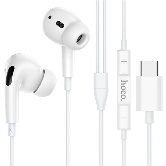 Наушники Hoco M1 Pro внутриканальные с микрофоном для Type-C белый