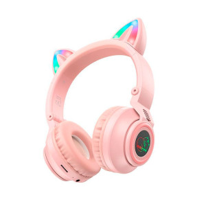 Наушники Borofone BT BO18 CAT 84963 розовые