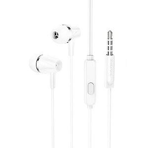 Наушники Borofone BM69 84369 внутриканальные c микрофоном белый
