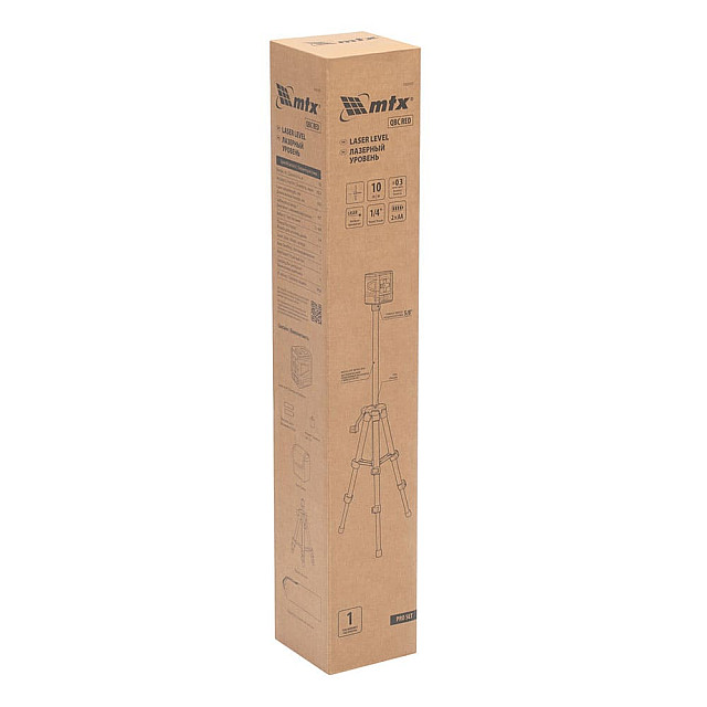 Уровень лазерный MTX QBC RED Pro SET 350105 штатив