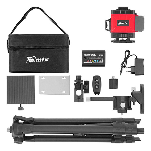 Уровень лазерный MTX ML 360-3 Pro SET 350835 мультипризменный