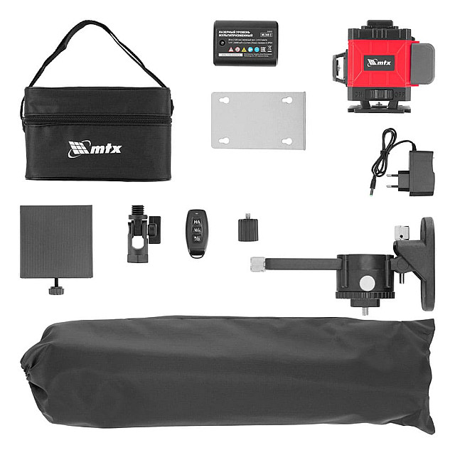 Уровень лазерный MTX ML 360-3 Pro SET 350835 мультипризменный