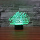 Ночник Camelion NL-404 Корабль LED 3Вт RGB USB 3 АА (в комплект не входят)
