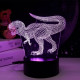 Ночник Camelion NL-405 Динозавр LED 3Вт RGB USB 3 АА (в комплект не входят)
