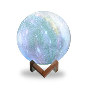 Светильник настольный Gauss NN003 3D Луна 1W RGB 5V Li-ion 450mA 15 см c пультом LED