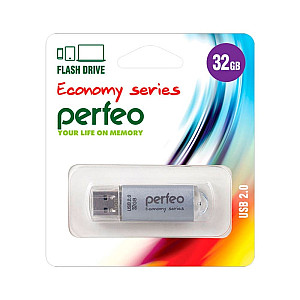 USB флэш-диск Perfeo PF-E01S032ES 32GB E01 Silver economy series