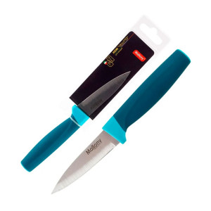 Нож Mallony Velutto MAL-04VEL 005527 с рукояткой софт-тач для овощей 9 см