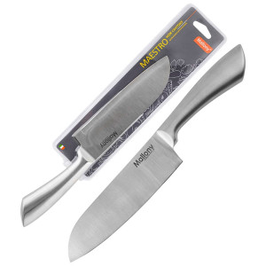 Нож Mallony Maestro MAL-01M цельнометаллический сантоку 18 см