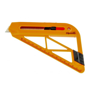 Нож Sparta 789195 с выдвижным лезвием и линейкой 18 мм