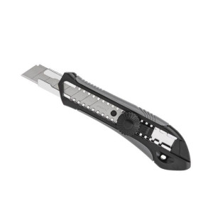 Нож пистолетный Startul ST0924 Black Line с выдвижным лезвием 18 мм