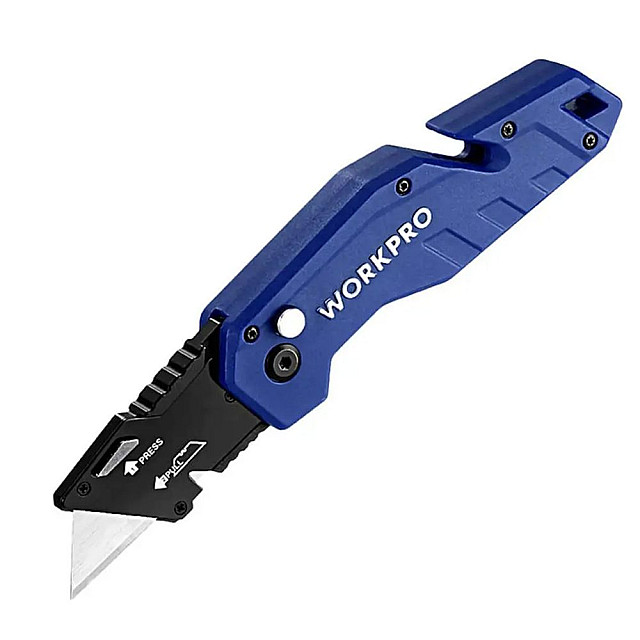 Нож строительный Workpro WP211008