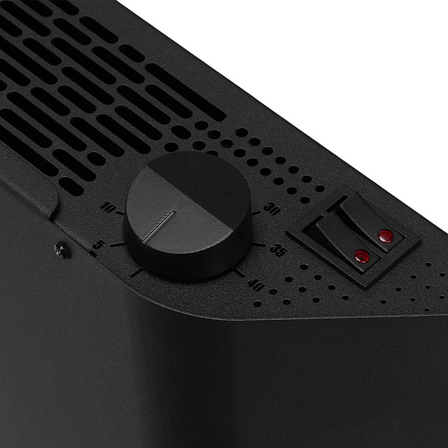 Конвектор электрический Denzel XCE-1500B черный с сушилкой