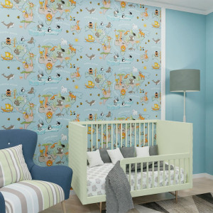 Обои BelVinil Континенты СБ8 81 1.06*10.05 м