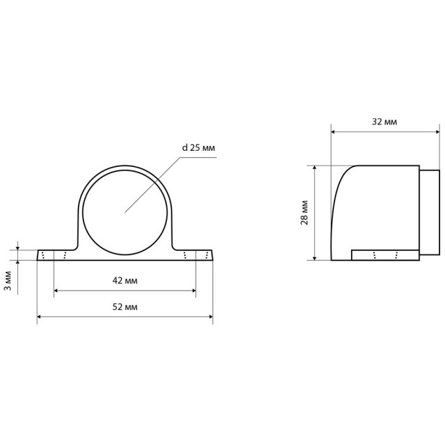 Ограничитель дверной Стандарт 8501 SN 11099 пушка матовый никель