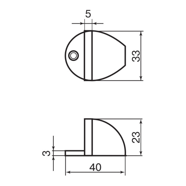Стопор Palladium 01 AB антик бронза