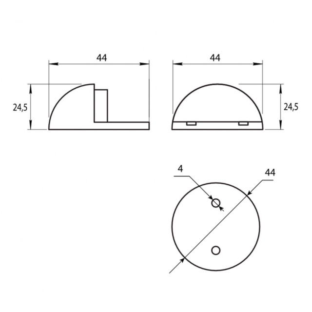 Упор дверной Code Deco DS-0002-NIS
