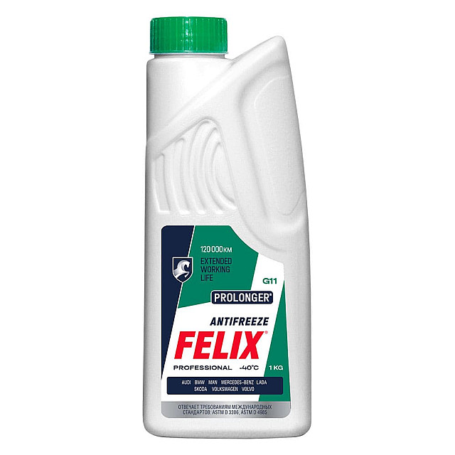 Антифриз Felix prolonger G11 зеленый 1 кг