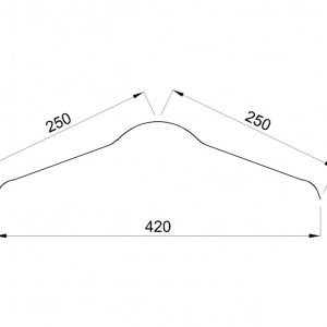 Конек А100 Onduline зеленый