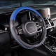 Оплетка экокожа Skyway Combo-4 M черно/синяя