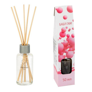 Диффузор для дома Волшебная страна 107510 с палочками аромат Бабл гам 50 мл