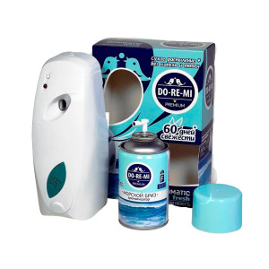 Комплект освежитель воздуха Do-Re-Mi Морской бриз 250 мл + автоматический диспенсер
